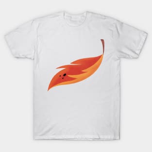 Falling Autumn Leaf Illustration T-Shirt